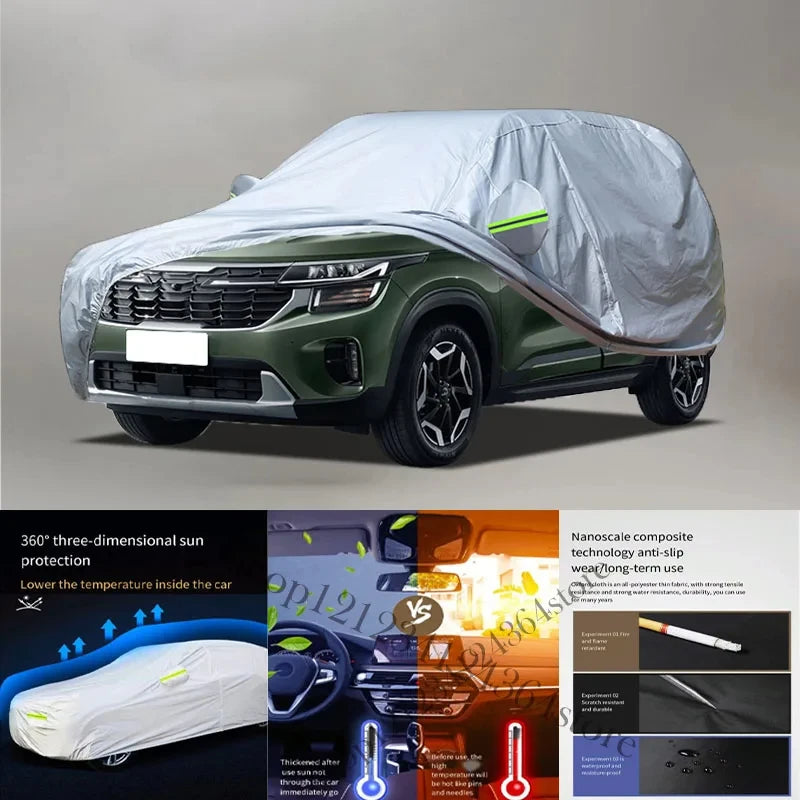 For KIA Seltos Car cover Exterior Car Cover Outdoor Protection Full Car Covers Waterproof
